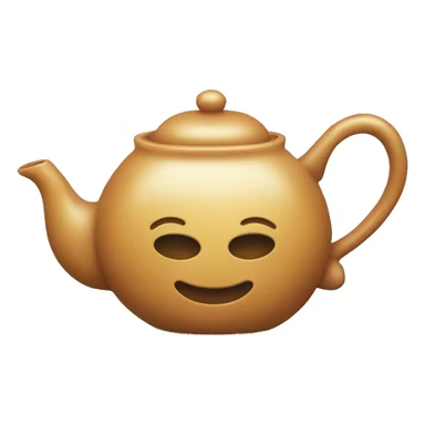 A teapot filled with ginger tea sticker