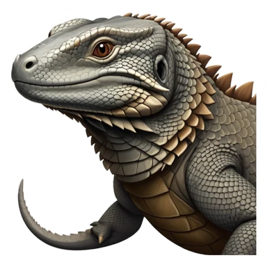 Komodo dragon How is It grey and brown sticker