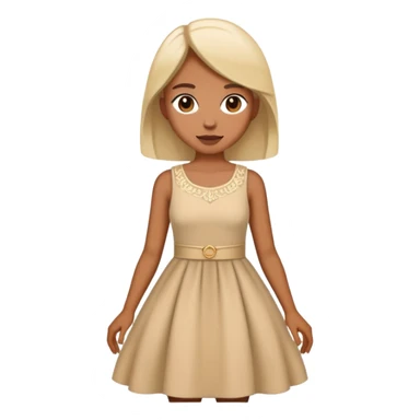 Me wearing a dress  sticker