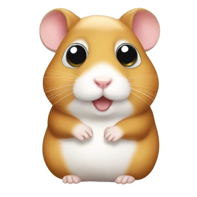Hamster with big eyes  sticker