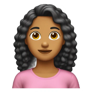 Chica guapa pelo negro sticker