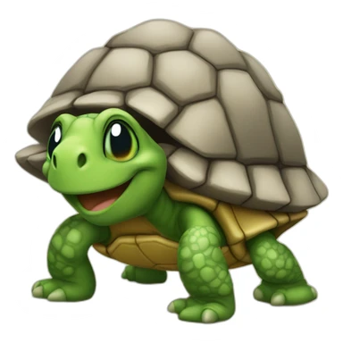 Une Tortue fais un fuck you sticker