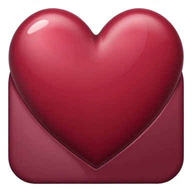 Cœur bordeaux sticker