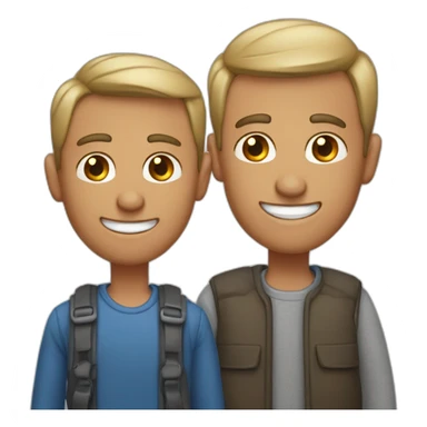 Gay couple with guy from 45 years old and guy from 58 years old sticker