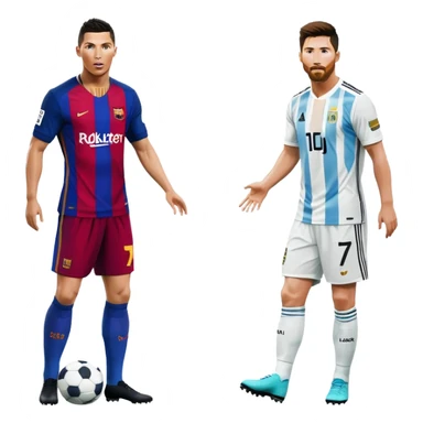 Ronaldo'nun messiye kurduğu üstünlüğü anlatan istatistiklerin olduğu fotoğraf  sticker