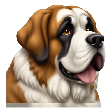 Dog San Bernardo  sticker