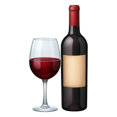 Bottle of wine sticker