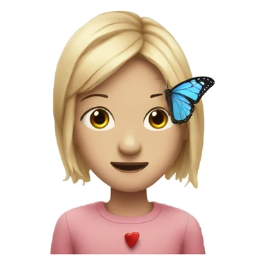 broken heart with butterfly sticker