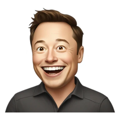 Elon Musk who laughs sticker