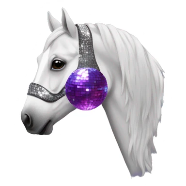 horse cover like disco ball sticker