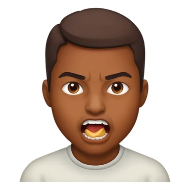 Egy fej, aki éppen meg akar harapni valamit.  sticker