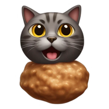 cat that looks like a turd sticker