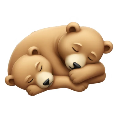 Sleeping bears sticker