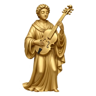 musician statue sticker