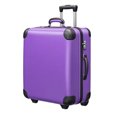 purple suitcase sticker