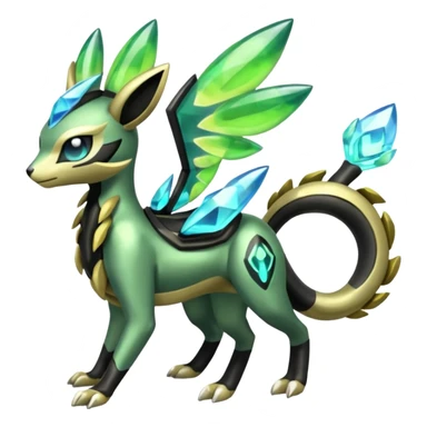 Exotic Meloetta-Zygarde-Zeraora-Protogen-Palkia-hybrid-fusion-Fakémon-creature, full body sticker