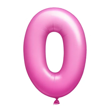 pink birthday number ONE balloon sticker