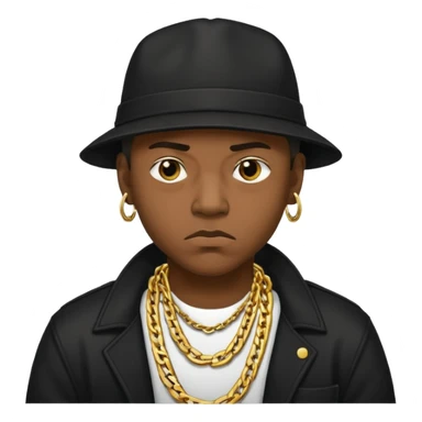 A gangster black cool rapper  sticker