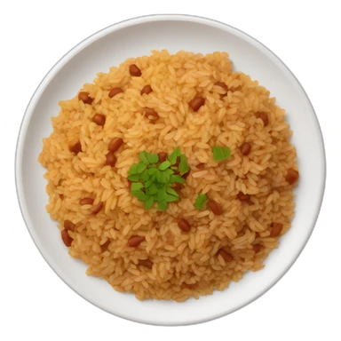 Plate with Rice beans and farofa sticker