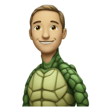turtle man likes vim sticker