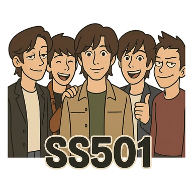 SS501 group portrait sticker