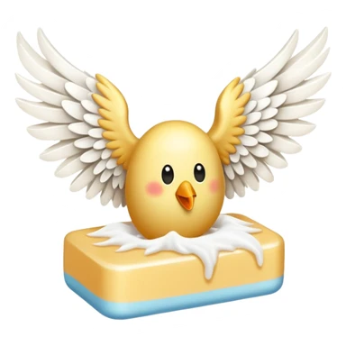 Un savon avec des grandes ailes sticker