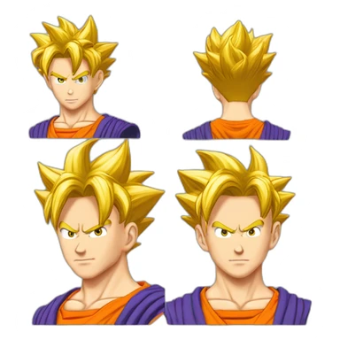 Cooler di dragonball con i capelli rossi sticker