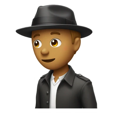 Bofem ticktocker with a fedora hat  sticker