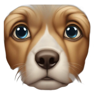 Un perro con los ojos de enamorado  sticker