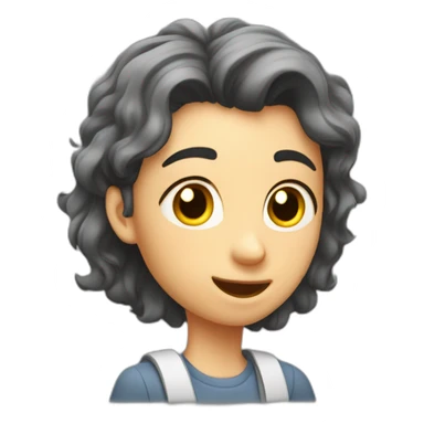 Adolescente después de un examen sticker