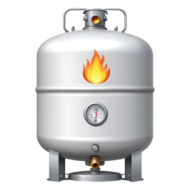 residential propane tank white sticker