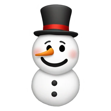 full body christmas hat snowman sticker