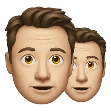 elon musk with crazy eyes sticker