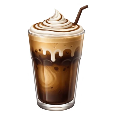 Cold coffee with foam  sticker