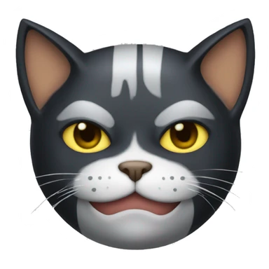 Cat wearing Batman mask sticker