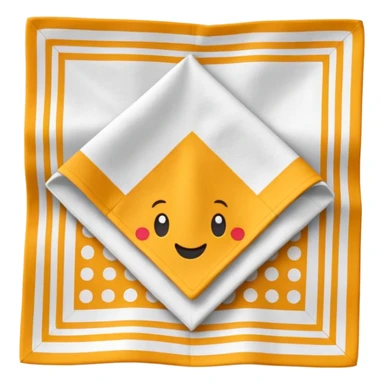 flapped patterned napkin sticker