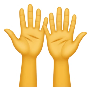 créer un emoji avec le signe de jul : c’est deux main côte à côté avec l’index et le majeure de levé sticker