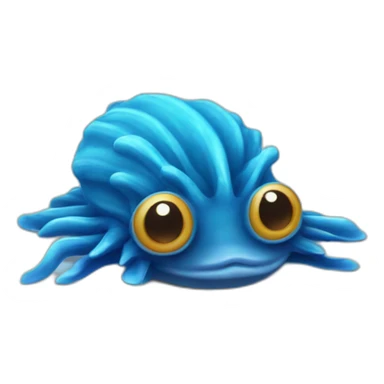 blue sea slug sticker