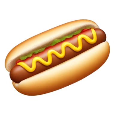 Hot dog between a soaking wet bun  sticker