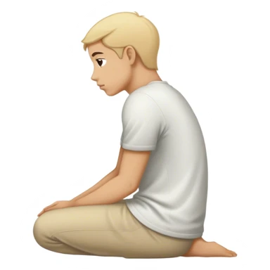 slouching back sticker