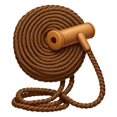 brown yarn on a bobbin sticker