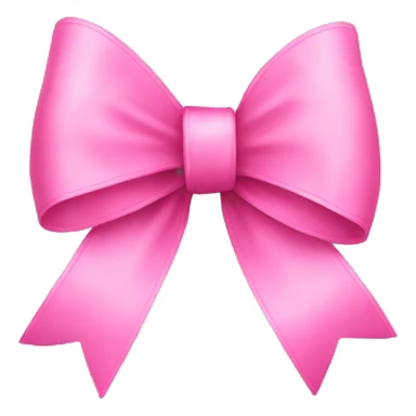 Pink ribbon bow sticker