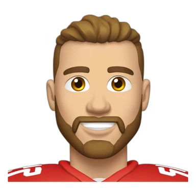 Travis kelce - footballer sticker