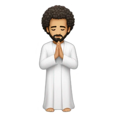 Mohamed Salah praying sticker
