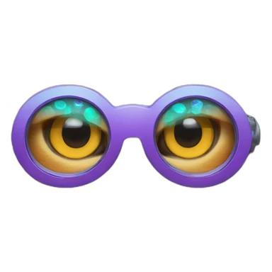 Garfield cat with kaleidoscope eyes sticker