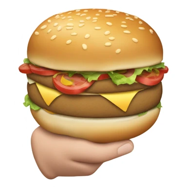 A knuckle sandwich between two buns sticker
