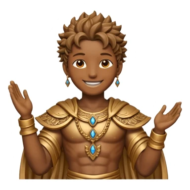 Statue of god solo leveling with big smile sticker