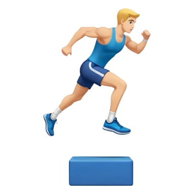 plyo-box-jump exercise side-view sticker