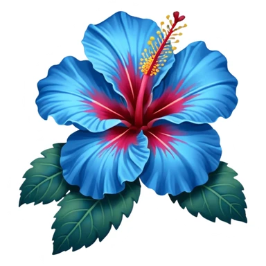 Ibiscus blue sticker