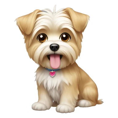 Cute morkie sticker